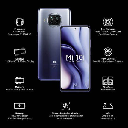 MI 10I (ATLANTIC BLUE, 128 GB)  (8 GB RAM) [Activated] [GRADE A]