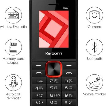 KARBONN KX3  (BLACK,RED)