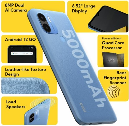 POCO C50 (ROYAL BLUE, 32 GB)  (3 GB RAM) [Activated] [GRADE A]