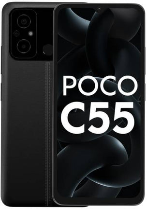 POCO C55 (POWER BLACK, 128 GB)  (6 GB RAM) [Activated] [GRADE C]