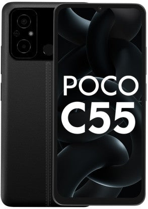 POCO C55 (POWER BLACK, 64 GB)  (4 GB RAM) [Activated] [GRADE C]