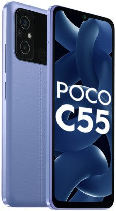 POCO C55 (COOL BLUE, 64 GB)  (4 GB RAM) [Like New]