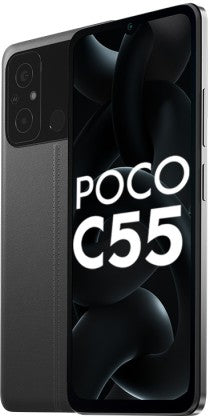 POCO C55 (POWER BLACK, 128 GB)  (6 GB RAM) [Activated] [GRADE A]