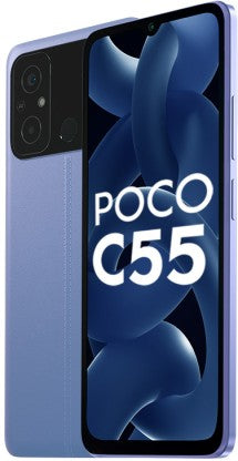 POCO C55 (COOL BLUE, 64 GB)  (4 GB RAM) [Like New]