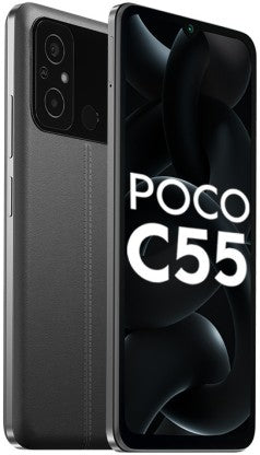 POCO C55 (POWER BLACK, 128 GB)  (6 GB RAM) [Activated] [GRADE A]