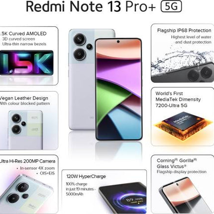 REDMI NOTE 13 PRO+ 5G (FUSION PURPLE, 256 GB)  (8 GB RAM) [Activated] [GRADE B]