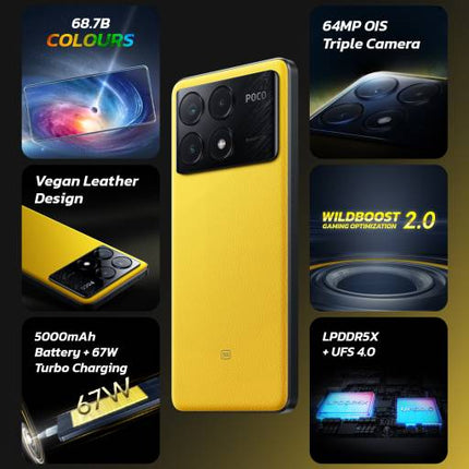 POCO X6 PRO 5G (YELLOW, 512 GB)  (12 GB RAM) [Activated] [GRADE C]