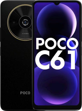 POCO C61 (DIAMOND DUST BLACK, 128 GB)  (6 GB RAM) [Activated] [GRADE B]