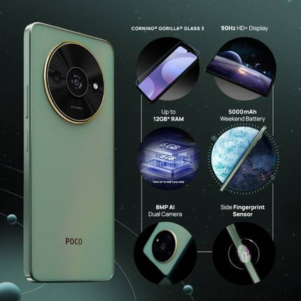 POCO C61 (MYSTICAL GREEN, 128 GB)  (6 GB RAM) [Activated] [GRADE C]