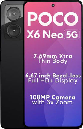 POCO X6 NEO 5G (ASTRAL BLACK, 128 GB)  (8 GB RAM) [Activated] [GRADE B]