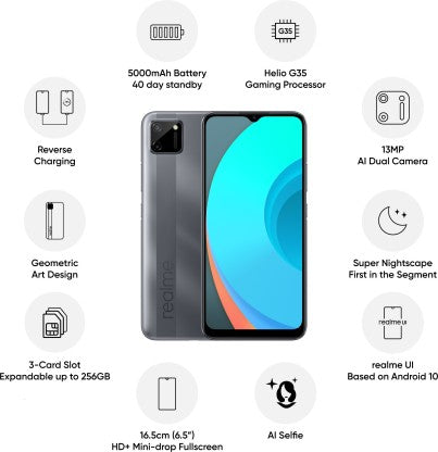 REALME C11 (RICH GREY, 32 GB)  (2 GB RAM)