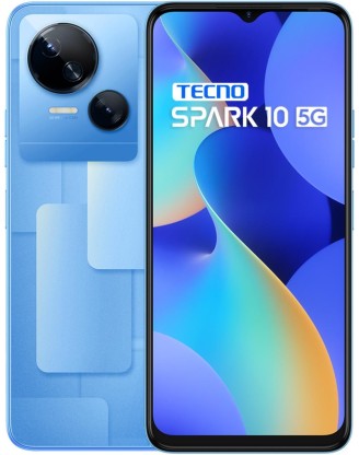 TECNO SPARK 10 5G ULTRA CLEAR 50MP 5G 7NM PROCESSOR (META BLUE, 128 GB)  (8 GB RAM)