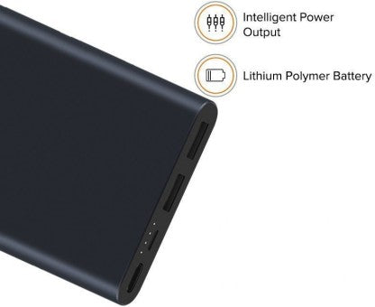 MI 2I 10000 MAH POWER BANK (FAST CHARGING, 18W)  (BLACK, LITHIUM POLYMER)