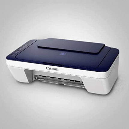 CANON PIXMA E477 ALL-IN-ONE WIRELESS INK EFFICIENT COLOUR PRINTER (WHITE/BLUE)