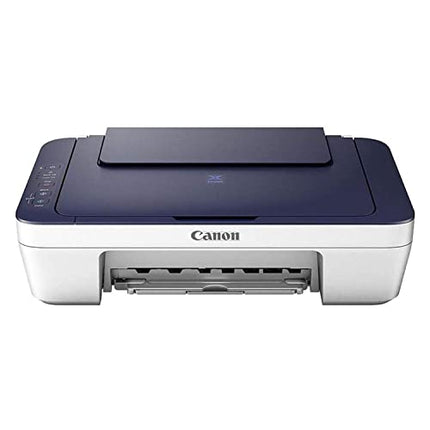 CANON PIXMA E477 ALL-IN-ONE WIRELESS INK EFFICIENT COLOUR PRINTER (WHITE/BLUE)