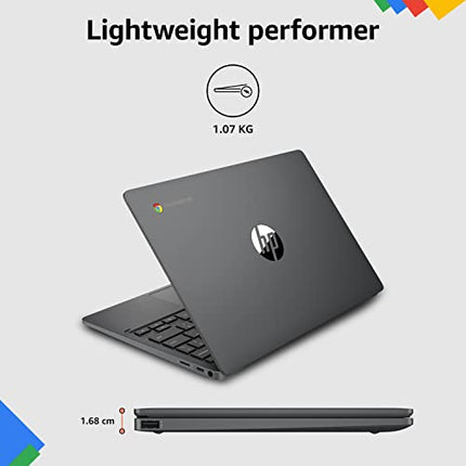 HP CHROMEBOOK MEDIATEK KOMPANIO 500 11.6 INCH(29.5 CM) HD, ANTI -GLARE, TOUCHSCREEN LAPTOP(4 GB LPDDR4/64 GB EMMC STORAGE/CHROME OS/DUAL SPEAKERS/ASH GRAY/1.07 KG)-11A-NA0004MU