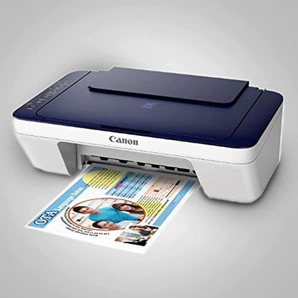 CANON PIXMA E477 ALL-IN-ONE WIRELESS INK EFFICIENT COLOUR PRINTER (WHITE/BLUE)