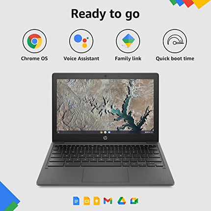 HP CHROMEBOOK MEDIATEK KOMPANIO 500 11.6 INCH(29.5 CM) HD, ANTI -GLARE, TOUCHSCREEN LAPTOP(4 GB LPDDR4/64 GB EMMC STORAGE/CHROME OS/DUAL SPEAKERS/ASH GRAY/1.07 KG)-11A-NA0004MU