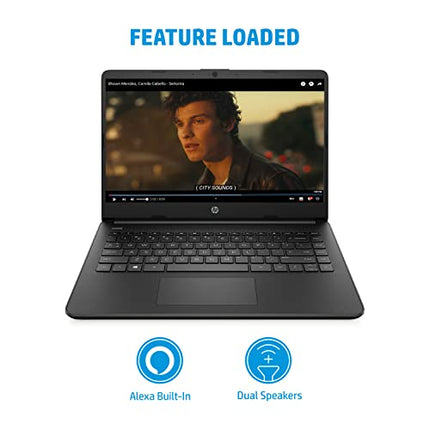 HP 14S-INTEL CELERON N4500-8GB RAM/256GB SSD 14 INCH(35.6 CM) HD, MICRO-EDGE DISPLAY/UHD GRAPHICS/ALEXA/DUAL SPEAKERS/FAST CHARGE/WIN 11, 14S- DQ3032TU