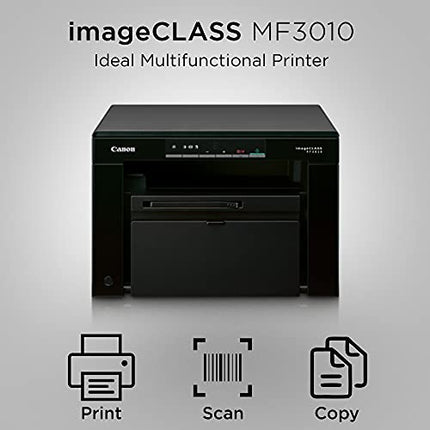 CANON MF3010 DIGITAL MULTIFUNCTION LASER PRINTER, BLACK, STANDARD