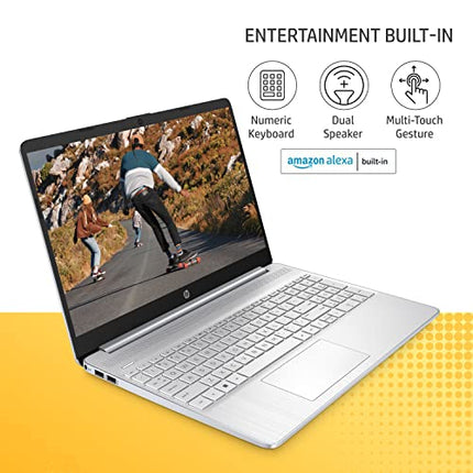 HP 15S, 12TH GEN INTEL CORE I5 8GB RAM/512GB SSD 15.6-INCH(39.6 CM) MICRO-EDGE ANTI-GLARE FHD LAPTOP/INTEL IRIS XE GRAPHICS/ALEXA/DUAL SPEAKERS/WIN 11/MSO 2021/1.41 KG, 15S- FQ5111TU