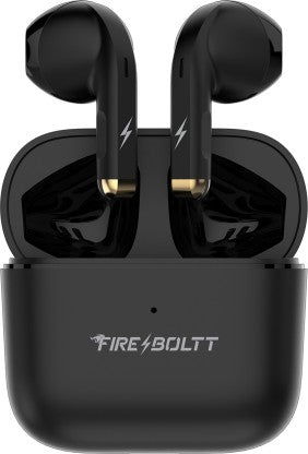 FIRE-BOLTT FIRE PODS NINJA G201 EARBUDS TWS IWP HD CALLS, QUICK CHARGE 24HRS PLAYBACK BLUETOOTH HEADSET  (BLACK, TRUE WIRELESS)