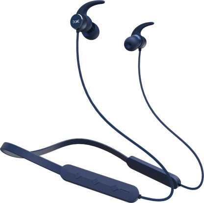 BOAT ROCKERZ 255F PRO WITH FAST CHARGING BLUETOOTH HEADSET  (NAVY BLUE, IN THE EAR)