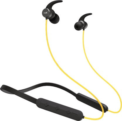 BOAT ROCKERZ 255F PRO WITH FAST CHARGING BLUETOOTH HEADSET  (BLAZING YELLOW, IN THE EAR) [Like New]